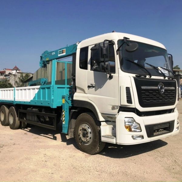 Cho thuê xe tải Dongfeng 4 chân 16 tấn gắn cần cẩu HKTC Cho thuê xe tải Dongfeng 4 chân 16 tấn gắn cần cẩu HKTC