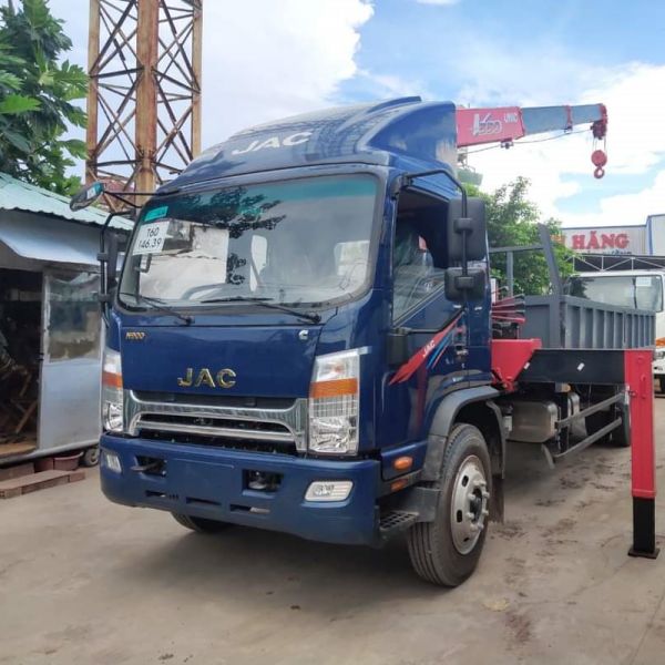 Cho thuê xe tải Jac 3,5 tấn gắn cần cẩu Unic 3 khúc Cho thuê xe tải Jac 3,5 tấn gắn cần cẩu Unic 3 khúc